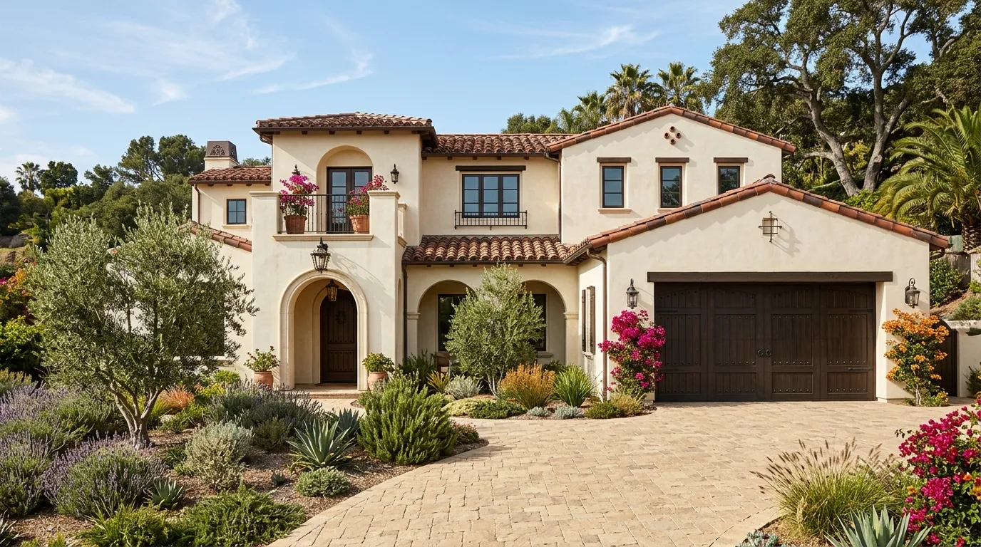 Garage door work on a home in Costa Mesa