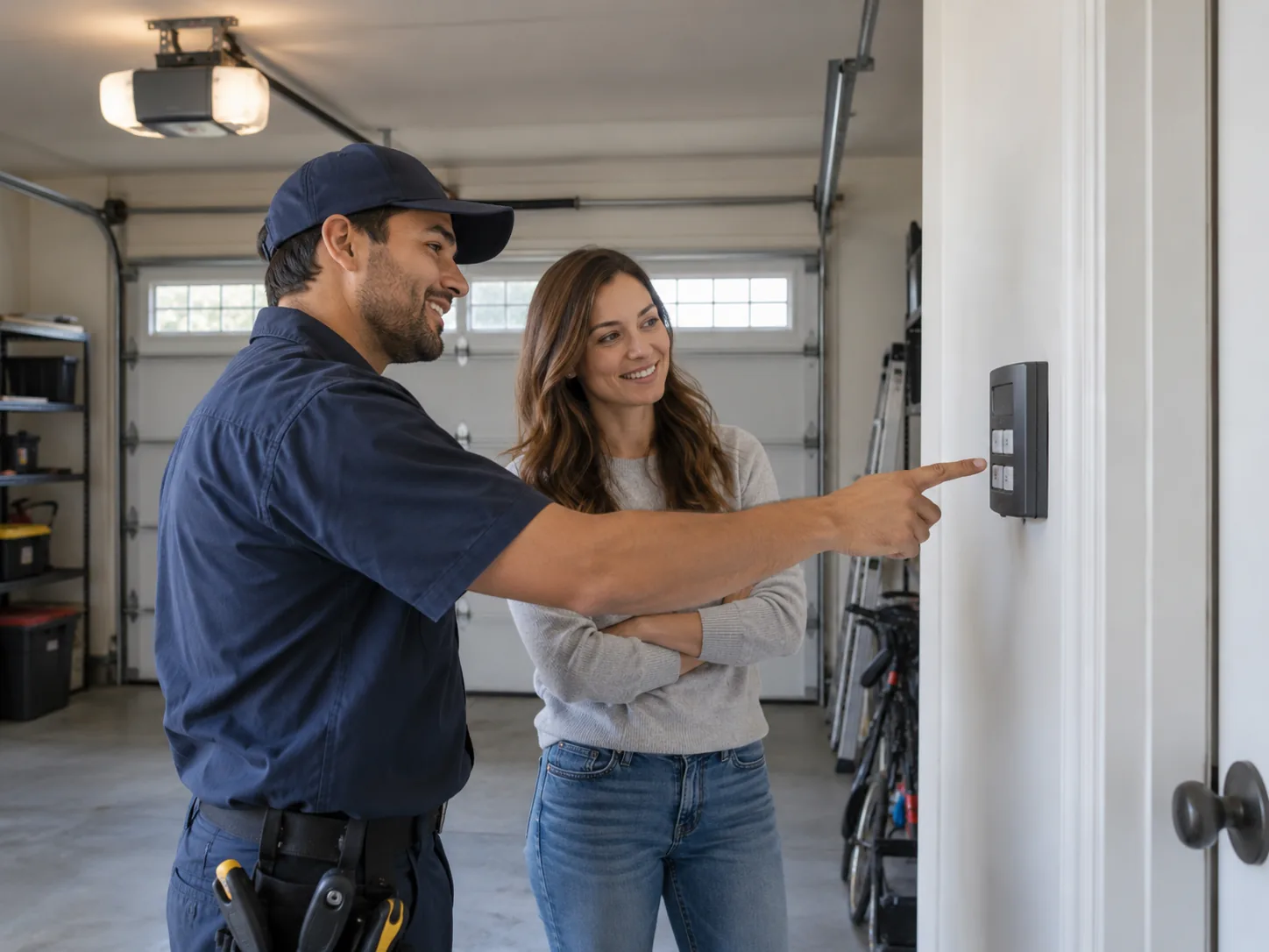 Opener Installation for Norwalk's 1957-Era Garages in Costa Mesa