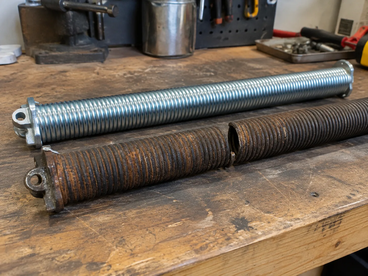 Spring Repair for Norwalk's 1957-Era Garage Doors in Costa Mesa
